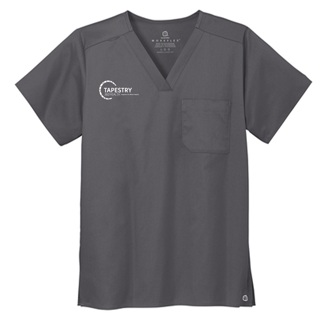 Wink® Unisex WorkFlex Chest Pocket V-Neck Top