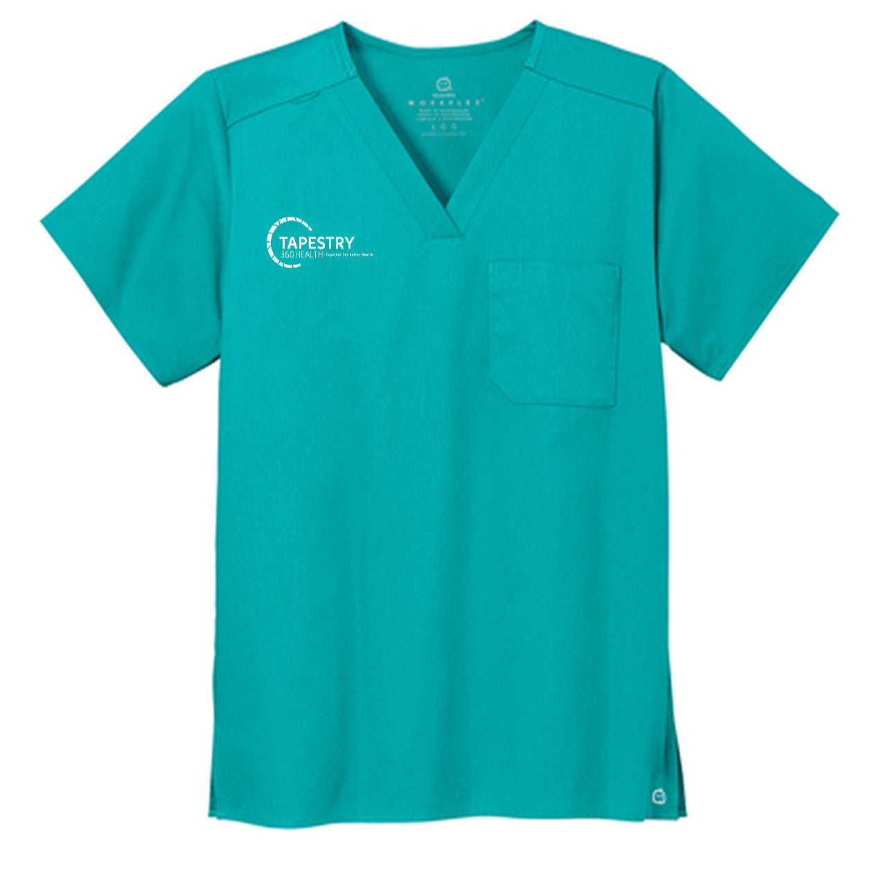 Wink® Unisex WorkFlex Chest Pocket V-Neck Top