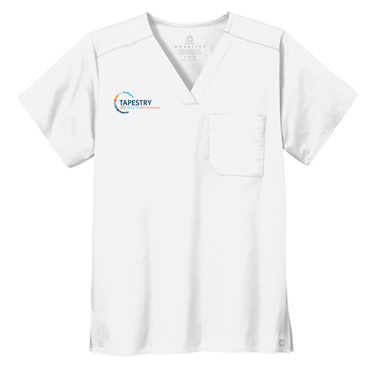 Wink® Unisex WorkFlex Chest Pocket V-Neck Top
