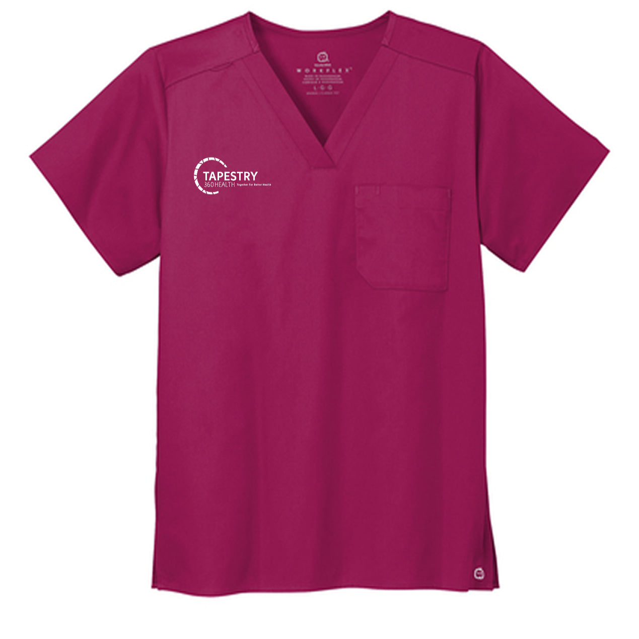 Wink® Unisex WorkFlex Chest Pocket V-Neck Top