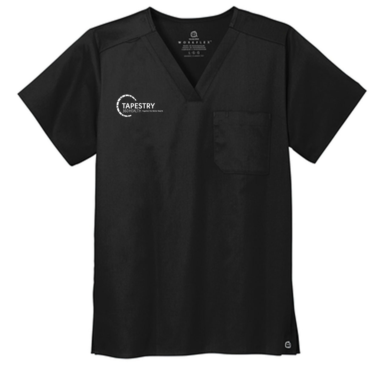 Wink® Unisex WorkFlex Chest Pocket V-Neck Top