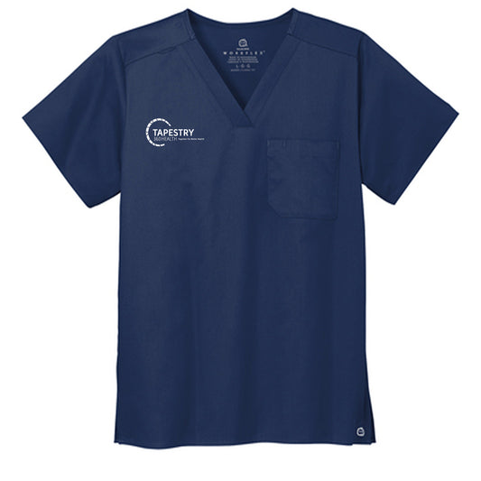 Wink® Unisex WorkFlex Chest Pocket V-Neck Top