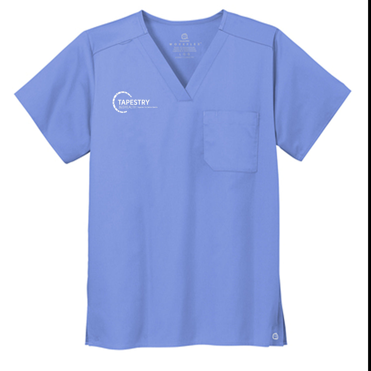 Wink® Unisex WorkFlex Chest Pocket V-Neck Top